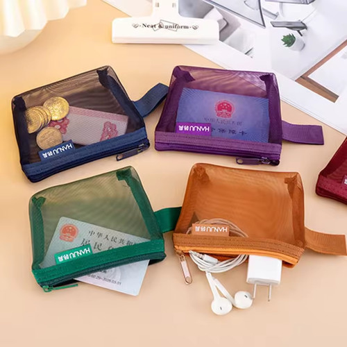 Miniii zipper mesh pouch - pouch, nylon