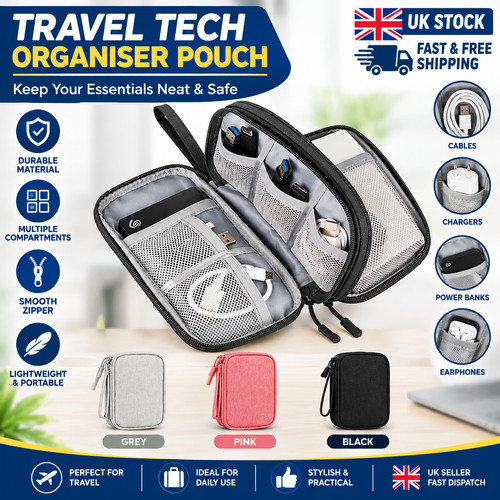 Travel cable organizer - organizer, bag