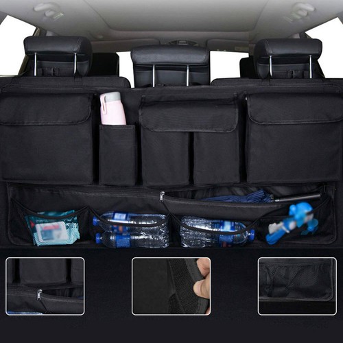 Pocket car trunk cargo net - car,