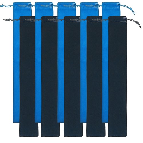 Soft suede blue flute - suede, bag