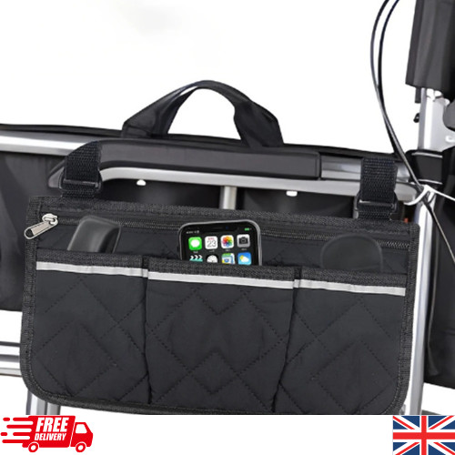 Wheelchair side bag armrest - side,