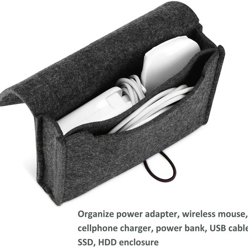 Felt electronics organizer - electronics,