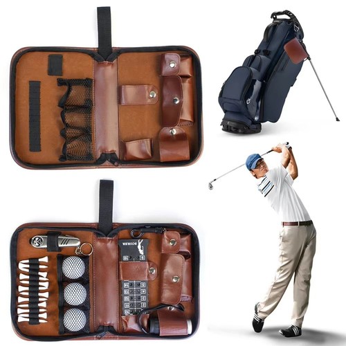 Folded golf ball bag - folded,